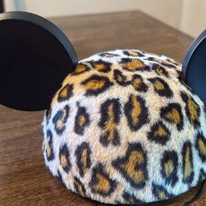 Minnie Mouse Leopard Ears Adult Size Animal Kingdom Hat Cap Disney World WDW